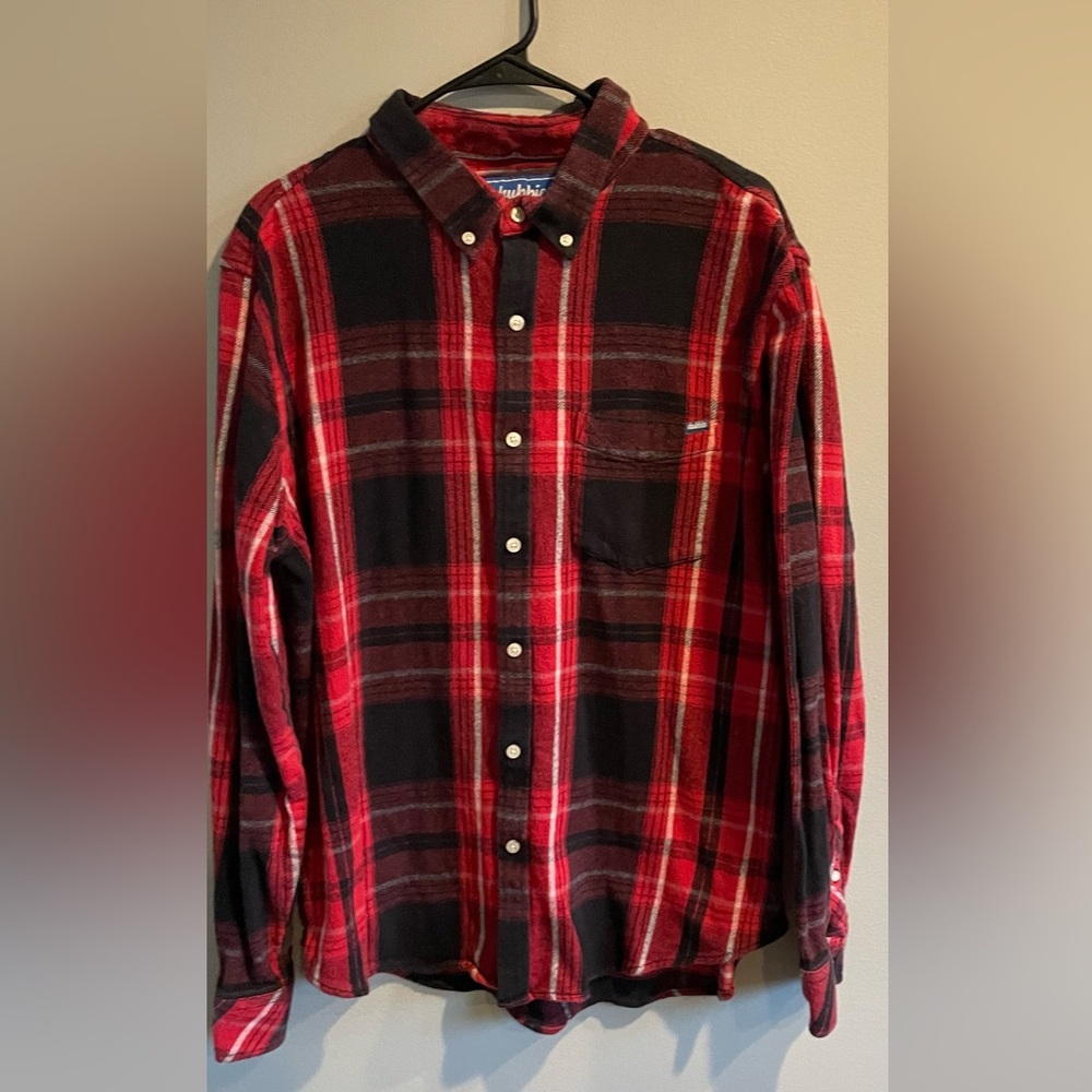 Chubbies Plaid Flannel Button Down Shirt size XL